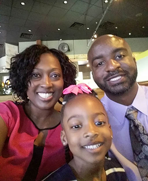 Dr. Mia Young with her family