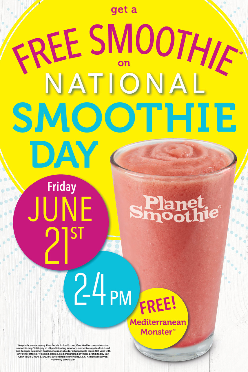 National Smoothie Day at Smoothie • Nonahood News